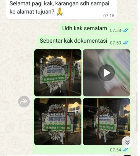 Pengiriman Papan Bunga Selamat Menteng