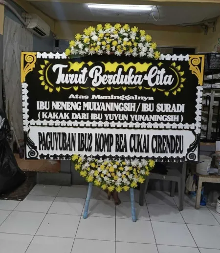 Papan Bunga Duka Menteng