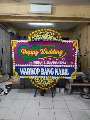 Papan Bunga di Menteng