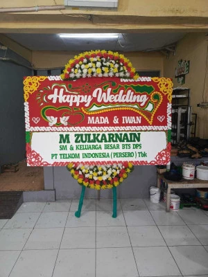 Papan Bunga di Menteng