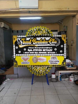 Papan Bunga di Menteng