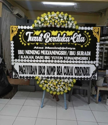 Papan Bunga di Menteng