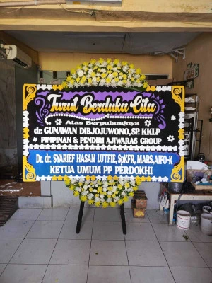 Papan Bunga di Menteng